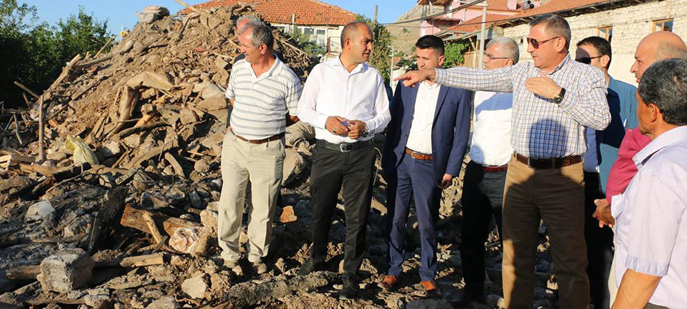 Vali Yılmaz’dan yangınzedelere destek sözü