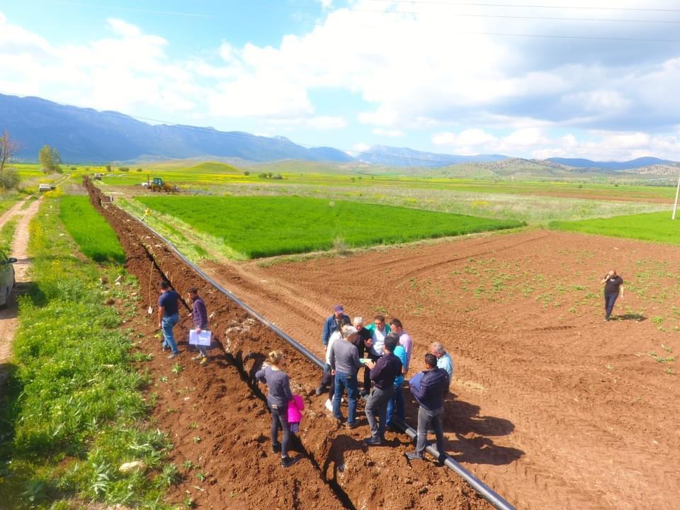 25 Kilotmetre Sulama Borusu Döşenecek