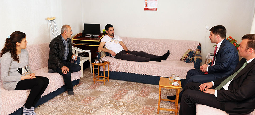 Burdurlu Gazi Himmet Can’a Başkan Ercengiz’den ziyaret