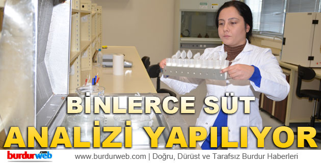 Binlerce Süt Analizi Yapılıyor