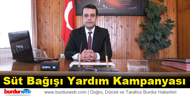 Kemer Kaymakamlığı’ndan Süt Bağışı Yardım Kampanyası