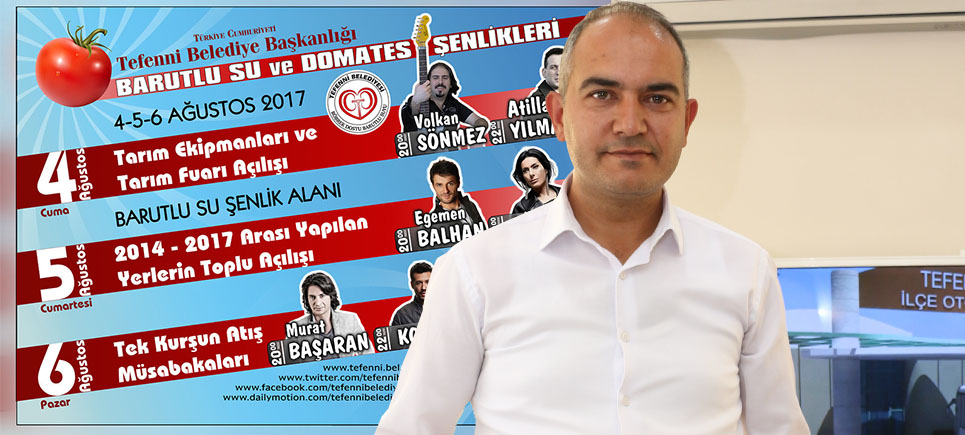 Tefenni Belediyesi Barutlu Su ve Domates Şenliği düzenliyor