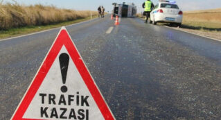 Burdur’da NATO Yolu Üzerinde Trafik Kazası