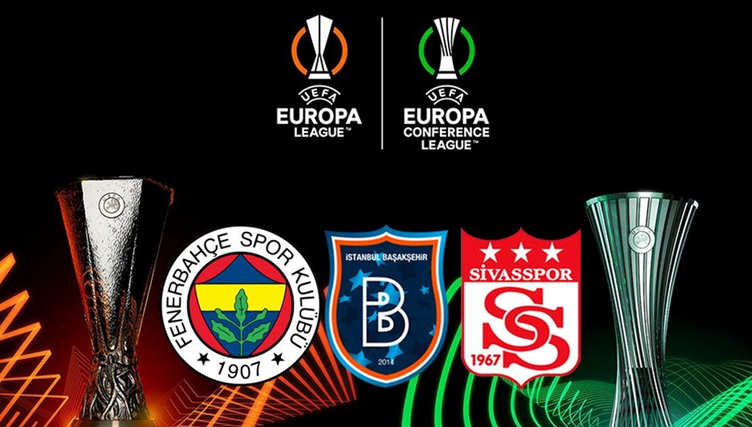 UEFA Avrupa Ligi ve Konferans Ligi’nde Başakşehir, Sivasspor ve Fenerbahçe’nin rakipleri belli oldu
