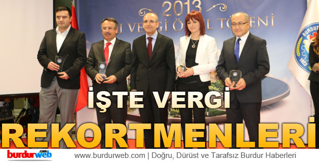 İŞTE 2013 Burdur Vergi Rekortmenleri