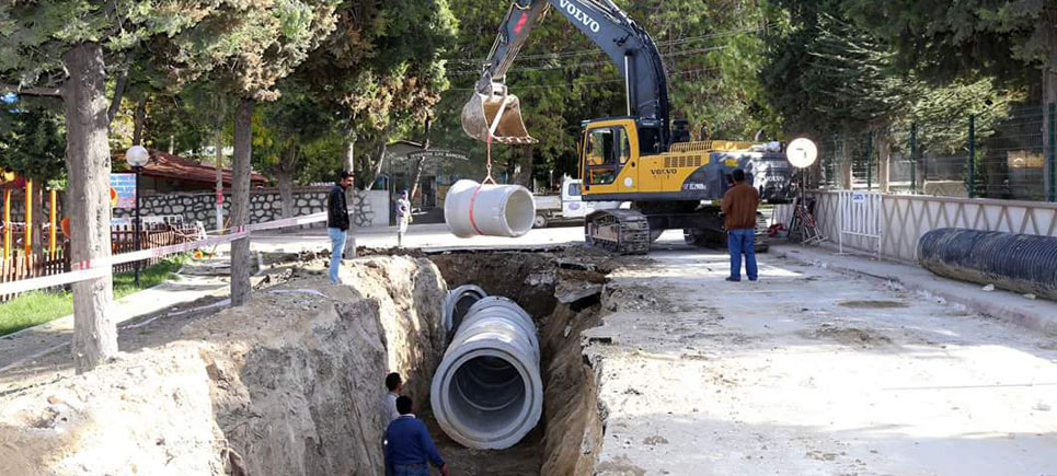 Burdur’da 5 Kilometre yağmur drenajı döşendi