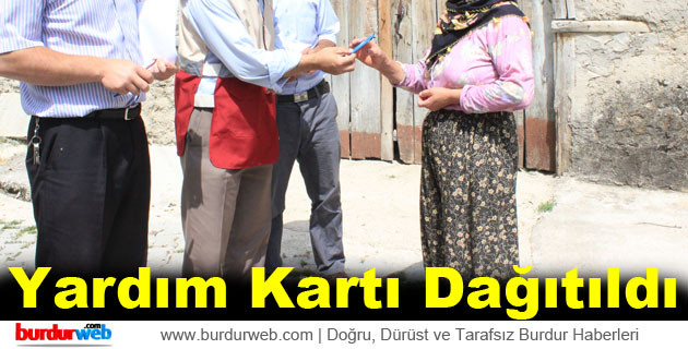 Yardım Kartı Dağıtıldı