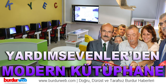 Yardım Sevenler Derneği’nden Burdur Lisesi’ne Modern Kütüphane