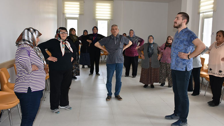 Burdur’da yaşlılara egzersiz programı verildi