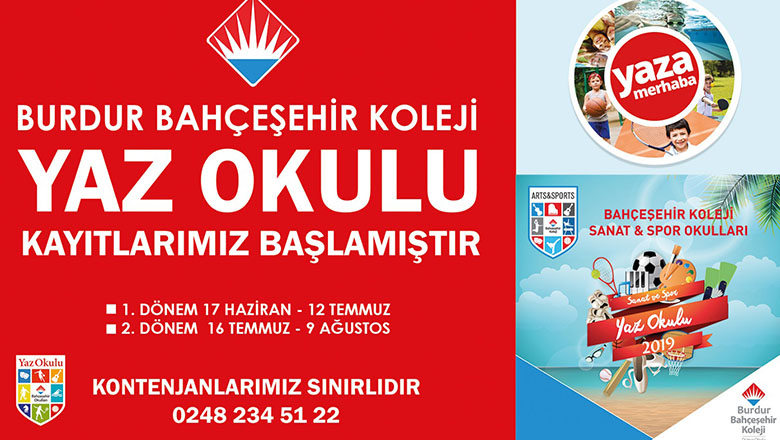 Bahçeşehir yaz okulu sizi bekliyor