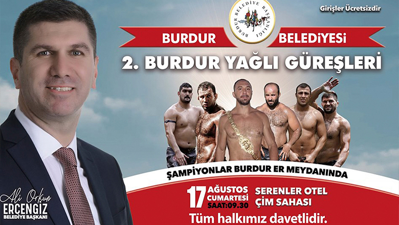 2. Burdur Yağlı Güreşleri başlıyor
