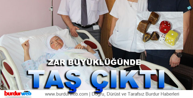 Zar Büyüklüğünde Taş Çıktı