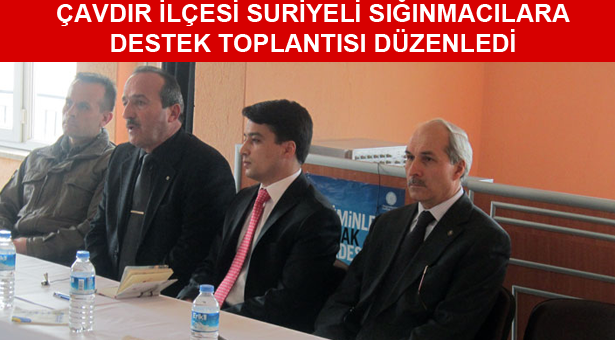 Çavdır’da Suriyeli Sığınmacılar için Yardım Kampanyası