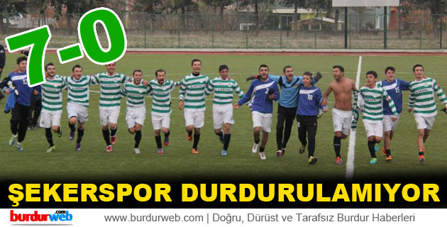Şekerspor Durdurulamıyor
