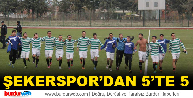 Şekerspor’dan 5’te 5